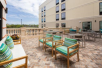Outdoor seating area at Homewood Suites by Hilton St Augustine San Sebastian, FL. 