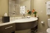 Guest bathroom with modern amenities.