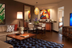 In-room living area at Hotel Contessa -Suites on the Riverwalk, San Antonio Texas.