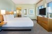 1 King bed and a flat screen TV at Hyatt Place Boca Raton/Downtown.  