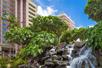 A small water fall in the pool area of the Ka'anapali Beach Club in Maui, Hawaii.