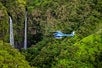 View of cascading waterfalls on Blue Hawaiian Helicopters' Kauai Eco Adventure Tour.