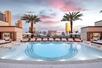 Outdoor pool at Las Vegas Hilton at Resorts World, Las Vegas, NV.