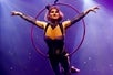 High flying ariel act performed during Zero Gravity show presented by Le Grand Cirque.
