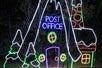 A Post Office lighting display at the Lights of Joy
