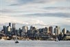 Seattle city skyline from Lake Union as would be viewed on the Locks Cruise Seattle Washington.