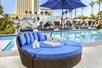 Round day bed at Luxor Hotel and Casino.