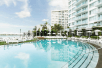 Outdoor pool at Mondrian South Beach, FL.