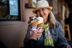Tourist enjoying ice cream at Sausalito California