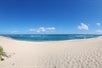 A picturesque drive-by at a North Shore beach, famed for its serene beauty and potential sightings of Hawaiian Green Sea Turtles. 