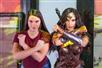 Make you best superhero pose next to Wonder Woman.