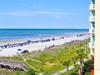 View of the beach at Peppertree by the Sea in North Myrtle Beach, South Carolina.