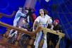 Peter Pan Goes Wrong on a ship on stage in New York, New York