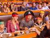 Guests enjoy their Pirate feast