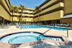 Hot tub and outdoor pool area at Radisson Hotel Santa Maria, CA.