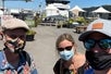 Group fun photo with masks on - San Francisco City Tour