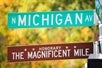 Scenic Chicago - North Side Tour: Mag Mile and Michigan Ave Street Sign