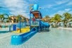 Splash pads and slides with water fountains are a perfect area for guests with little ones. This zero-entry pool is perfect for small children. 