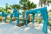 Poolside cabanas are available with guests reservations in advance