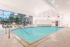 Refreshing well-lit indoor pool.