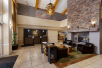 Hotel lobby seating area.