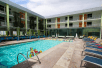 Outdoor pool with sun loungers at The Clarendon Hotel and Spa,  Phoenix, Arizona. 