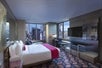 1 King bed, work desk, flat-screen TV at W New York Times Square, NY.
