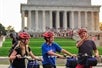 Unlimited Biking renters stopping in front of Lincoln Memorial