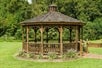 Outdoor gazebo perfect for a relaxing/quiet day or a wedding ceremony.