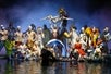 Finale at O Cirque Du Soleil show in Las Vegas, Nevada.