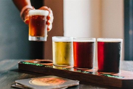 Different craft beer flavors to choose from in St. Augustine. 