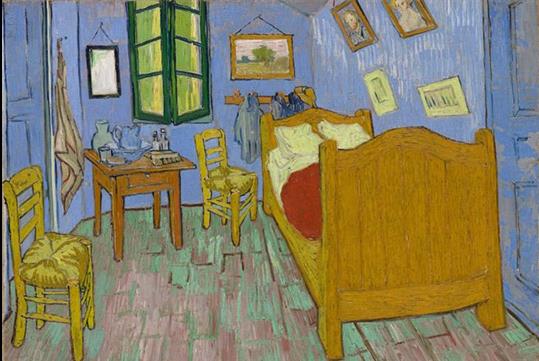  Vincent van Gogh. The Bedroom, 1889. Helen Birch Bartlett Memorial Collection. Courtesy of the Art Institute of Chicago