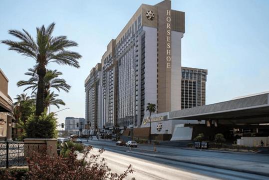 Exterior view at Horseshoe Las Vegas Hotel & Casino, Las Vegas, NV.