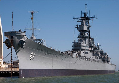 Battleship Iowa Museum in San Pedro, California