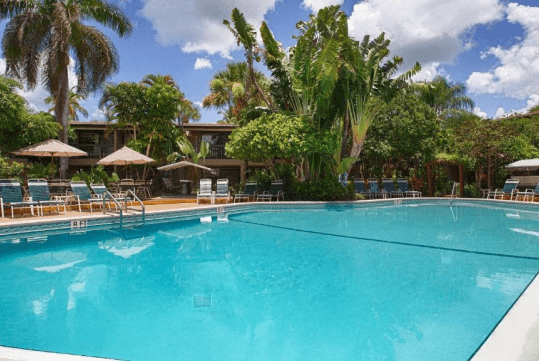 Outdoor pool at Best Western Naples Inn & Suites, FL.
