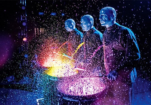 Paint drumming - Blue Man Group in Chicago, Illinois