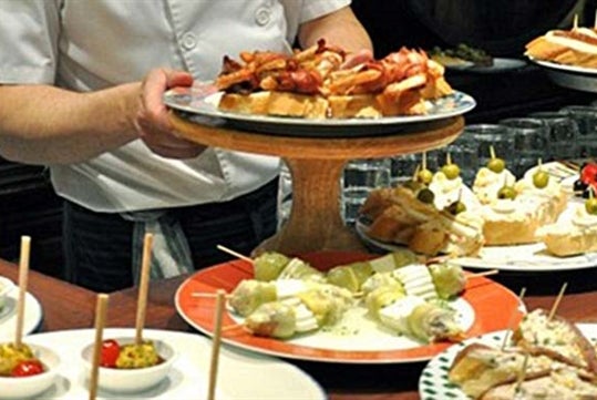 Plates of food at the Food and Wine Tour in St. Augustine