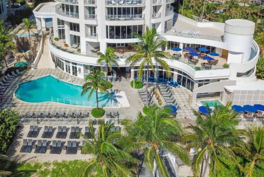 Exterior at DoubleTree by Hilton Ocean Point Resort - North Miami Beach, FL.