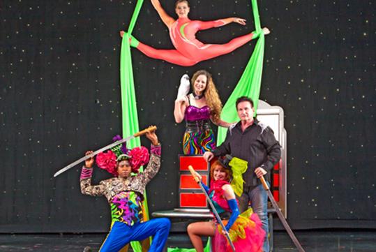 Dave & dancers - Hamners' Unbelievable Variety Show in Branson, Missouri