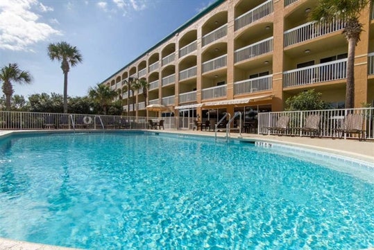 Outdoor pool at Hampton Inn Saint Augustine Beach, FL.