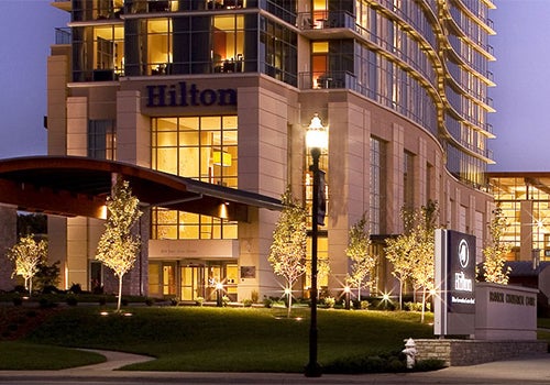 Exterior View of the Branson Hilton Convention Center.