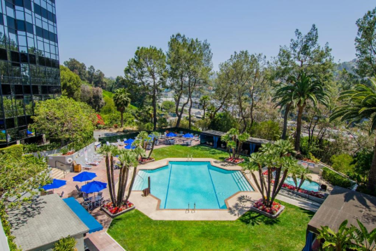 Outdoor Pool at Hilton Los Angeles/Universal City, LA.
