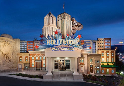 Hollywood Wax Museum Entertainment Center, located on Pigeon Forge's Showplace Blvd - four fun attractions for one low price!