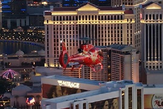 Jack of Lights Strip Helicopter Tour with Limo Transfer in Las Vegas, NV