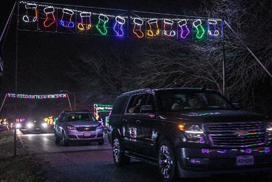 Lights of Joy Christmas Drive-Thru in Branson, MO.