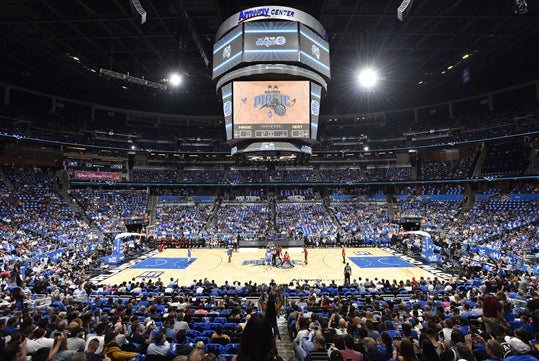The Amway Center located at 400 West Church Street, Orlando, FL 32801