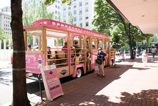 Pink Trolley City Tour of Portland