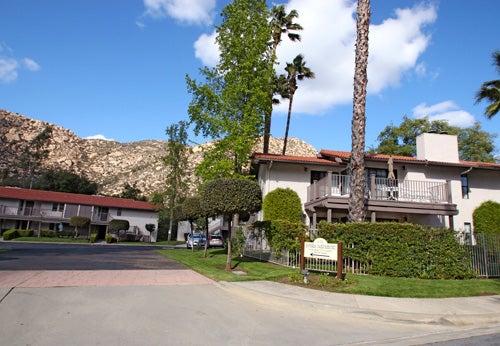 Riviera Oaks Resort & Racquet Club exterior and view of the San Vicente Valley.