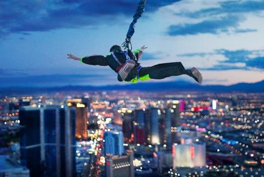 SkyJump at the Stratosphere Tower in Las Vegas, NV