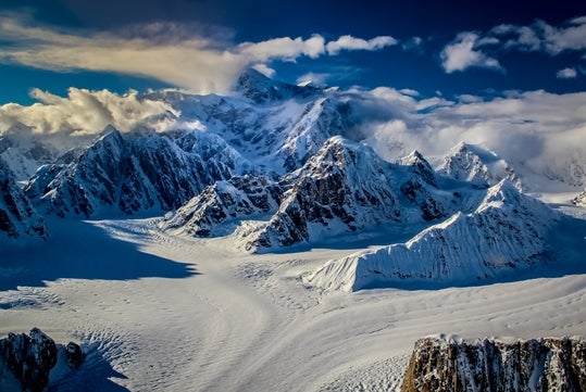 A wide view of the South Amphitheater in Talkeetna, Alaska.